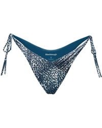 Blackbough Swim - Cynthia Side-Ties Cheeky Bottoms Snow Leopard Jacquard - Lyst