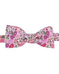 LE COLONEL - Liberty Grenadine Poppy Bow Tie - Lyst