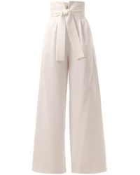 Julia Allert - High Waist Long Wide Leg Trousers – - Lyst