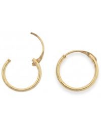 Spero London - 9Ct Solid 10Mm Hoop Earrings - Lyst
