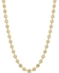 SHYMI - Round Victorian Style Tennis Necklace - Lyst