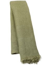 Heritagemoda - Neutrals Handmade Light Khaki Linen Scarf - Lyst