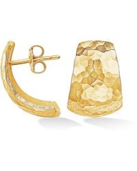 Dower & Hall - Chunky Tapering Half Hoop Earrings - Lyst