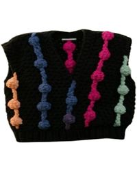 Saachi - Multi Chunky Knit Sweater Vest - Lyst