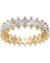 Aya Fine Jewelry - Handcrafted Marquise Lab Diamond Eternity Band & Wedding Ring - Lyst