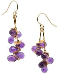 Lori Kaplan Design - Signature Amethyst Earrings - Lyst
