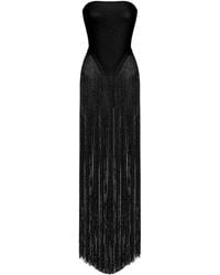 Decolet the label - Fringe Bodysuit Dress - Lyst