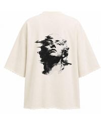 mysimplicated - Neutrals Dream State Oversized Off- Tee - Lyst