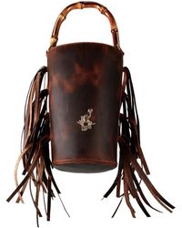 F3Rog by Rana - Fringe Crossbody Bucket Bag - Lyst