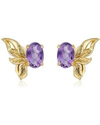 Azura Jewelry New York - Sylphae Fairie Amethyst Earrings Vermeil - Lyst