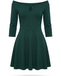 Marianne by Marie Jordane - Paige Organic Cotton Off-Shoulder Mini Dress - Lyst