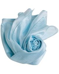 Silk and Bears - Icy Habotai Silk Scarf – Hand-Dyed Mulberry Silk - Lyst