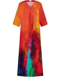 DHARA SHETH DUBAI - Roar Tiger Animal Print Abstract Kaftan - Lyst
