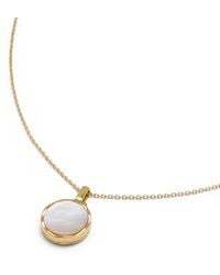 Jovonna London - Eternal Mira Mother Of Pearl Locket Necklace - Lyst