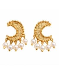 Lalinde - Luna Pearl Studs - Lyst