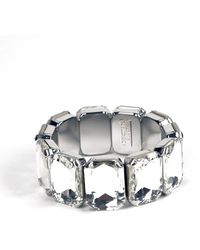 Addicted - Neutrals Ester Bracalet Plated With Natural Crystals - Lyst