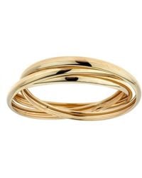 Zahav Jewelry - 10K Solid Triple Band Stacking Ring - Lyst