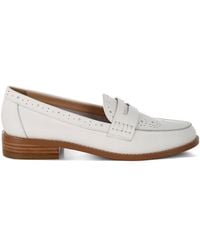 Rag & Co - Clotilda Perforated Low Heel Loafers - Lyst