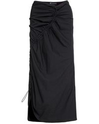 Audrey Vallens - Spades Two Gathered Seam Skirt - Lyst