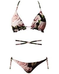 Nur Karaata - Bloom Triangle Bikini - Lyst
