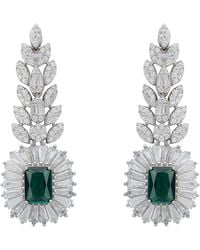 LÁTELITA London - Countess Gemstone Drop Earrings Emerald - Lyst