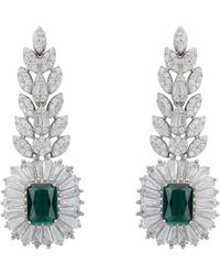 LÁTELITA London - Countess Gemstone Drop Earrings Emerald - Lyst