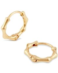 Dinny Hall - Bamboo Micro Hoops - Lyst