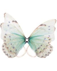 Oana Savu - Neutrals Sterling Silk Butterfly Adjustable Ring Cocktail Party Jewelry - Lyst