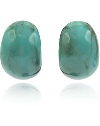 Michael Nash Jewelry - Merrie Marbled Resin Semi Hoop Clip On Earrings - Lyst