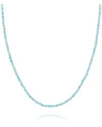 Nellou Jewellery - Amazonite Orbit Necklace - Lyst