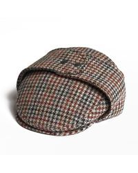 Dasmarca Hats - Logan Saddle Tweed Wool Checks Italian Cap With Earflaps Trapper - Lyst