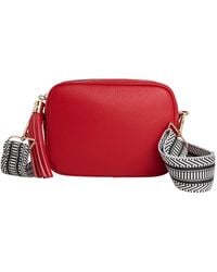 Betsy & Floss - Verona Crossbody Tassel Bag With & Chevron Strap - Lyst