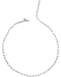 The Jewellery Store London - Paper Clip Chain Necklace - Lyst