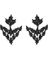 SALLY SKOUFIS - Renaissance Cascade Earrings With Made Cz Diamond Stimulant - Lyst