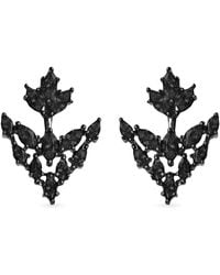 SALLY SKOUFIS - Renaissance Cascade Earrings With Made Cz Diamond Stimulant - Lyst