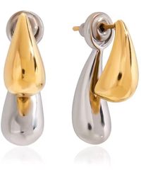 Olivia Le - Two Tone Teardrop Earring - Lyst