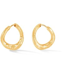 Dower & Hall - Entwined Twist Huggie Hoops - Lyst