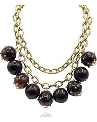 Michael Nash Jewelry - Valentina Studded Tortoise Studded Ball Necklace - Lyst