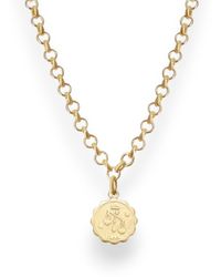 Alexie of Athens - Libra Zodiac Mini Medallion Chain Necklace - Lyst