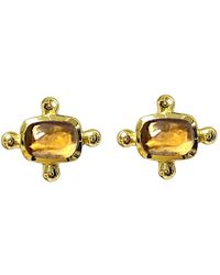 Mirabelle - Beatriz Citrine Stud Earrings - Lyst