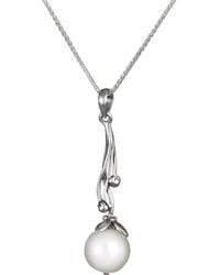 Isla Silver - Sterling Ornate Pearl Pendant - Lyst