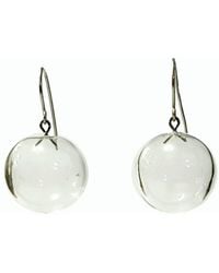 Laura Daili - Neutrals Air Glass Bubbles Earrings - Lyst
