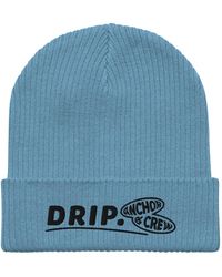 Anchor and Crew - Light Drip Gen. Organic Cotton Embroidered Beanie - Lyst