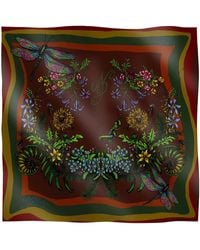 Natalia Petruch - Mountain Flowers Silk Scarf - Lyst