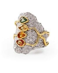 German Kabirski - Callam Ring With Mixed Color Pear Cut Sapphires - Lyst