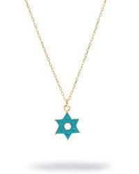 Ebru Jewelry - Star Of David Pendant Necklace - Lyst