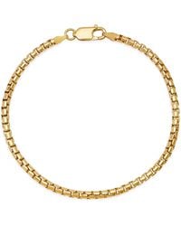 Kylie Harper - 8.5 Italian Round Box Chain Bracelet - Lyst