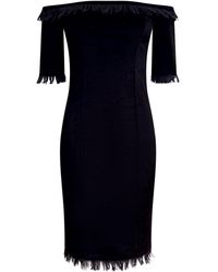 Why Mary - Raise The Bar Boat Neck Velvet Dress - Lyst
