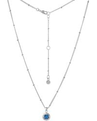 Moon London - London Topaz Sterling Necklace - Lyst