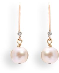 Kaizarin - June Birthday Pearl Earrings - Lyst